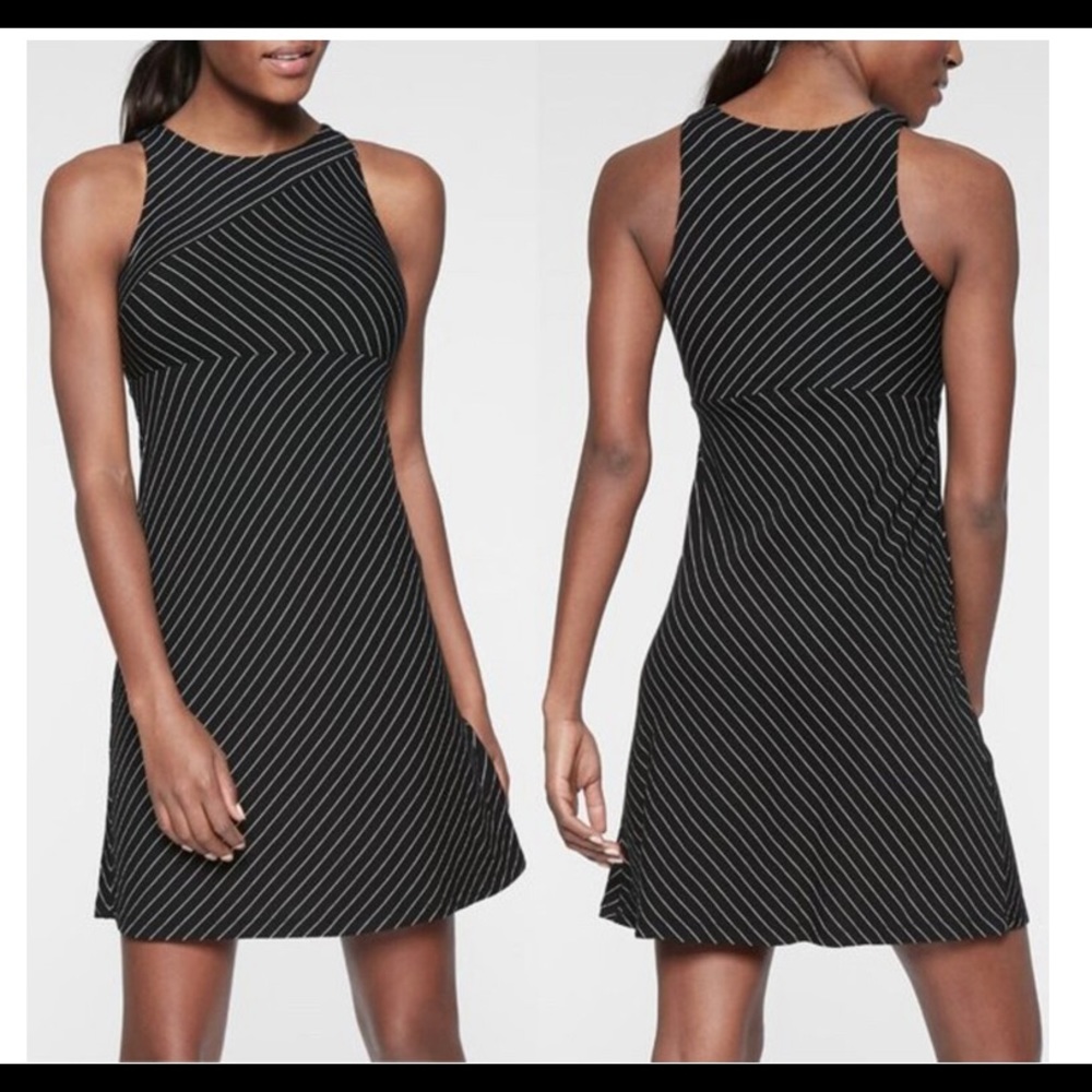 Athleta Santorini High Neck Striped Dress XS